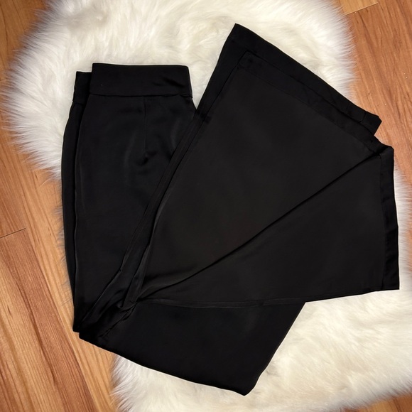 NWOT Crescent Silky Slacks with Sultry Slit - Picture 8 of 8